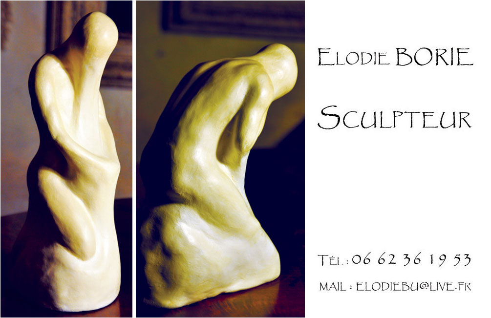 Cartes de visite pour Elodie Borie Sculpteur