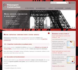 Création du site de Polyexpert Construction