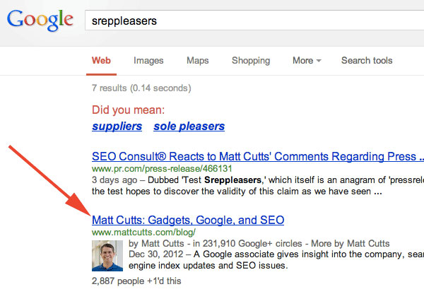 sreppleasers Matt Cutts